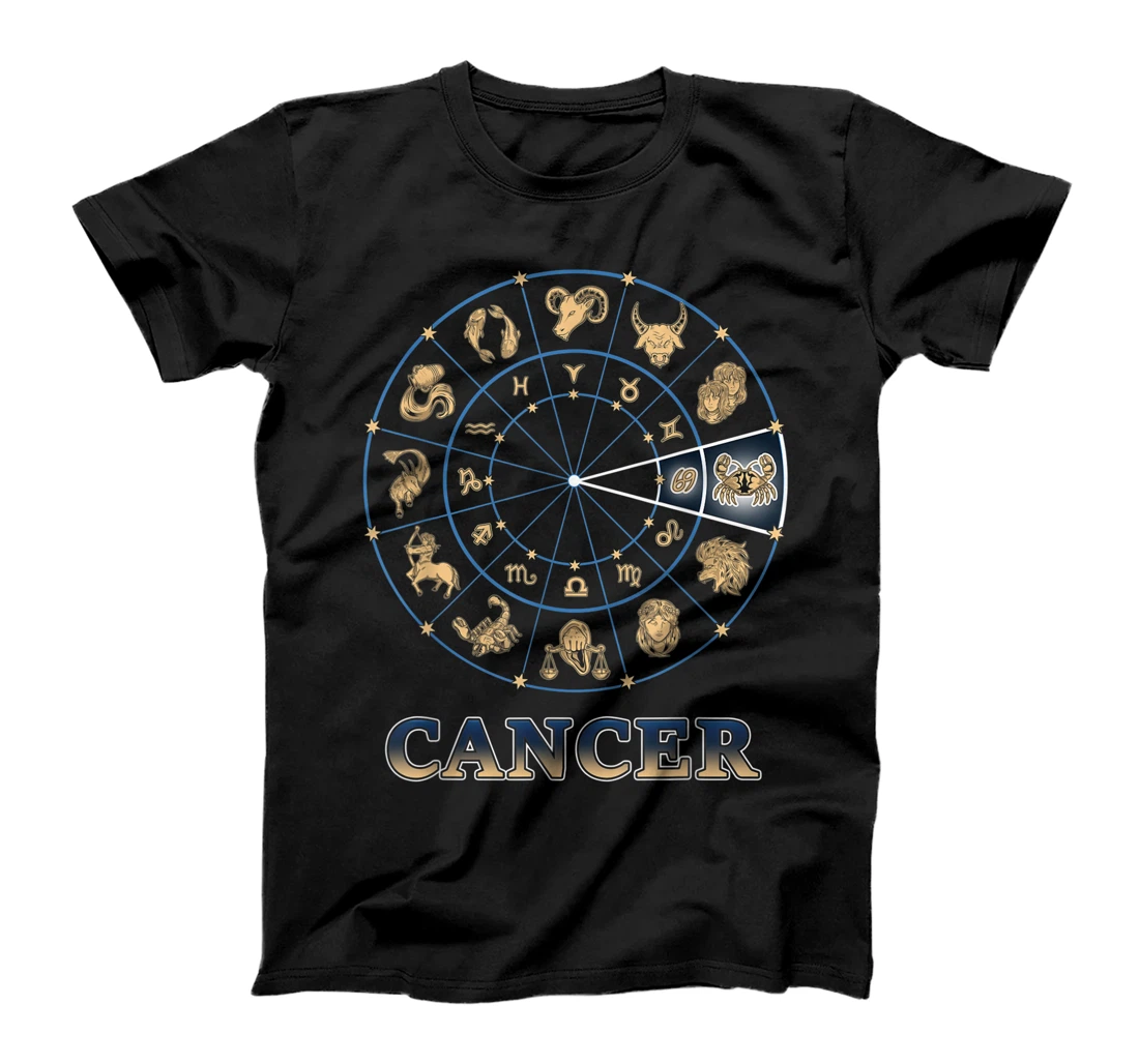 Ecliptic Horoscope Zodiac Ascendant Zodiac Sign Cancer T-Shirt