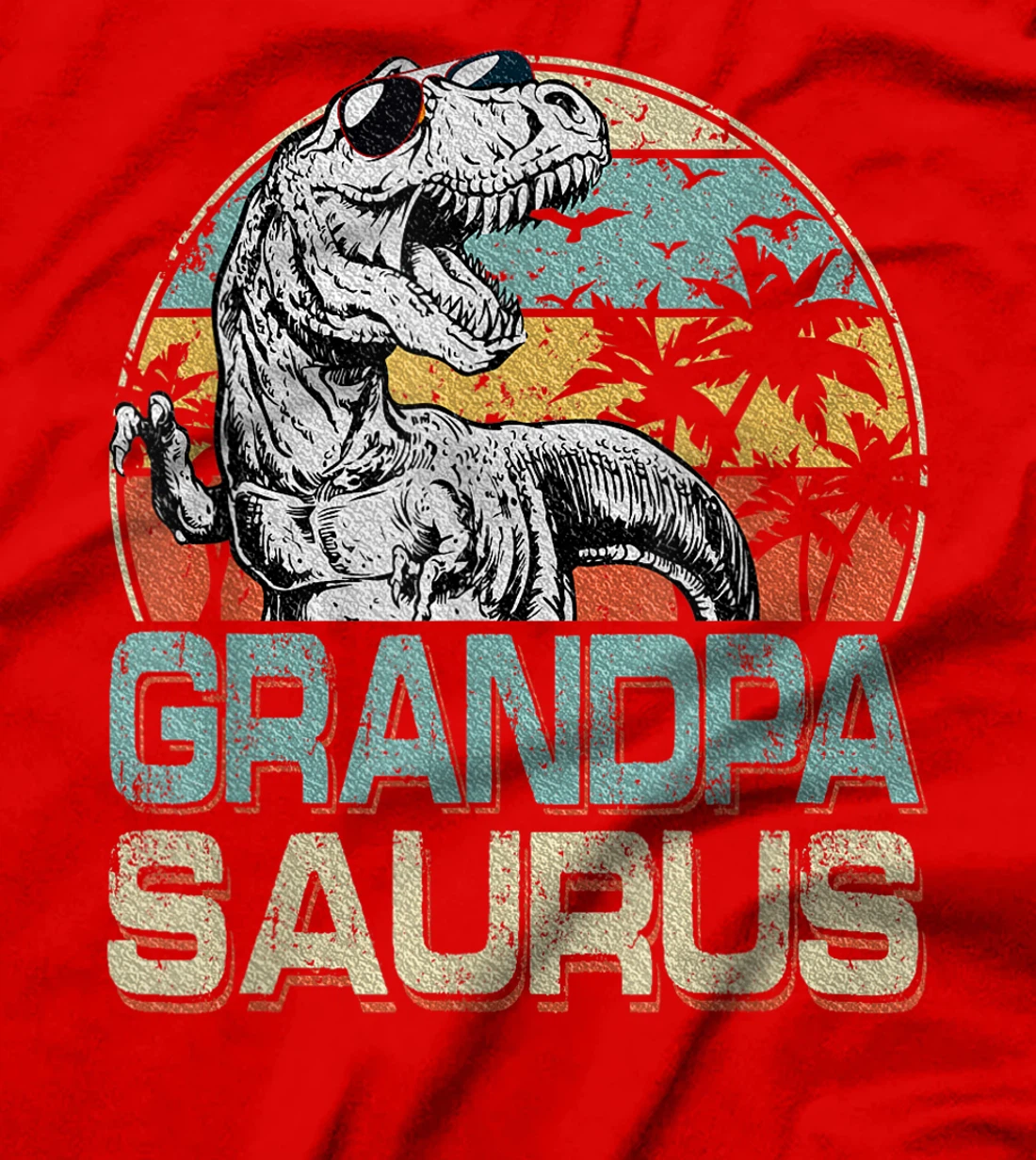 Grandpa Saurus T Rex Dinosaur Family Cool Grandpasaurus T-Shirt