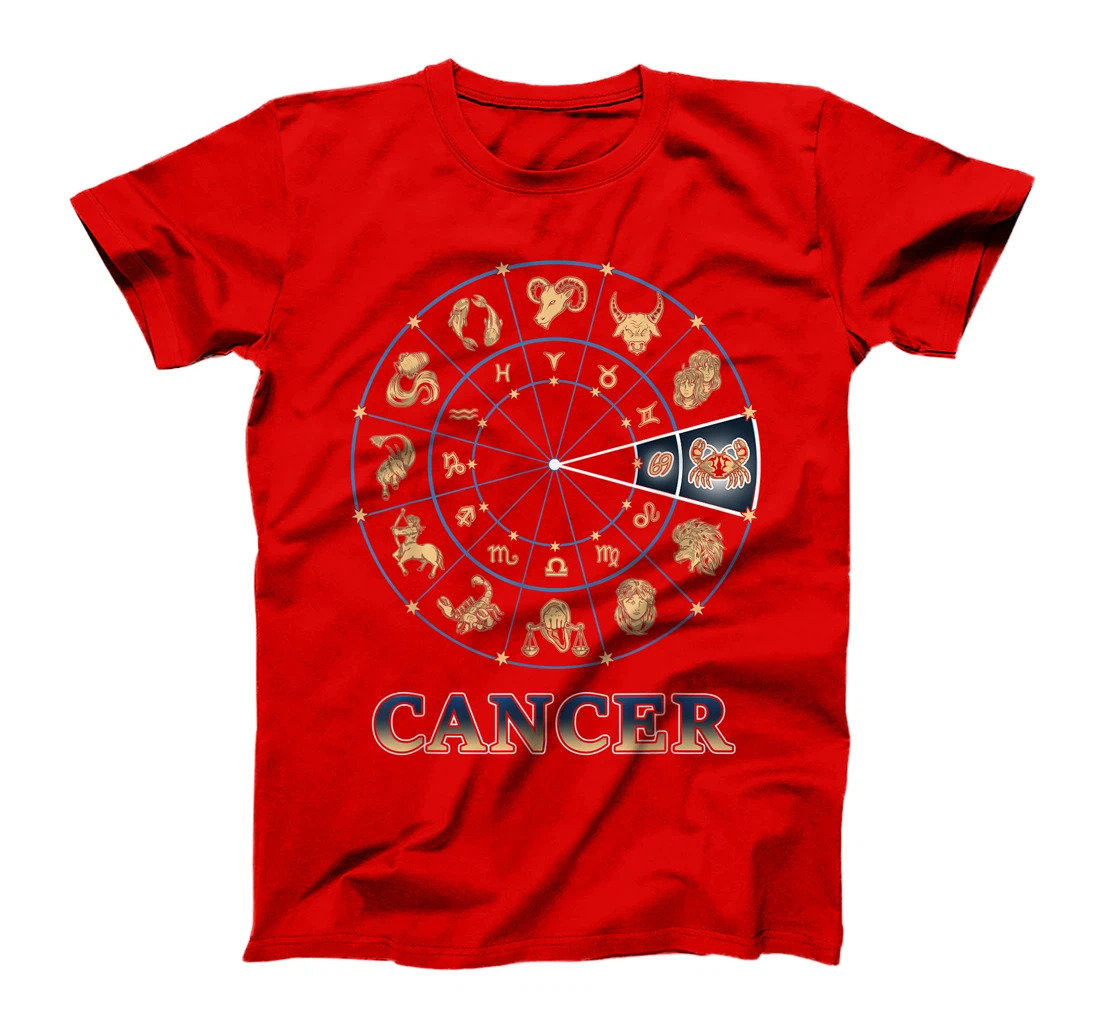 Ecliptic Horoscope Zodiac Ascendant Zodiac Sign Cancer T-Shirt
