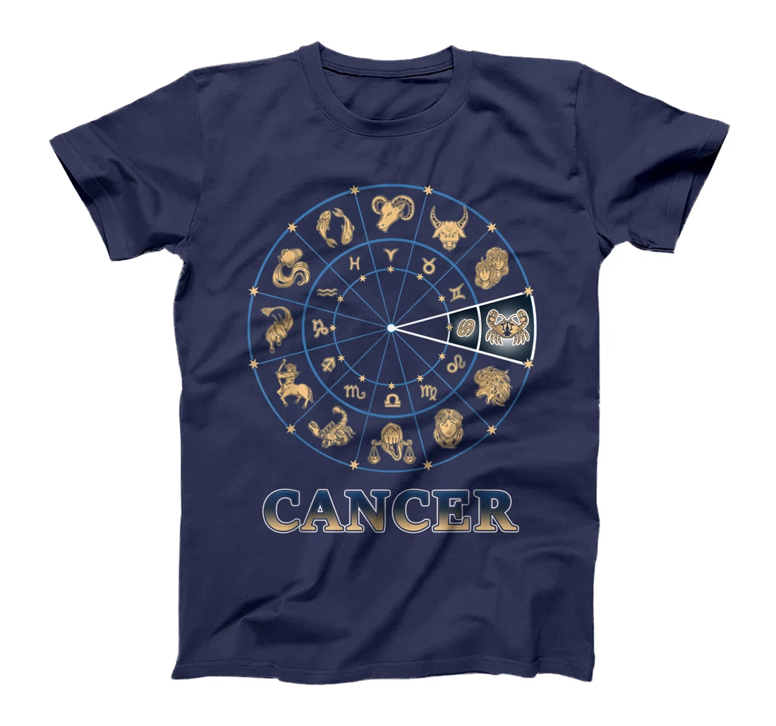 Ecliptic Horoscope Zodiac Ascendant Zodiac Sign Cancer T-Shirt