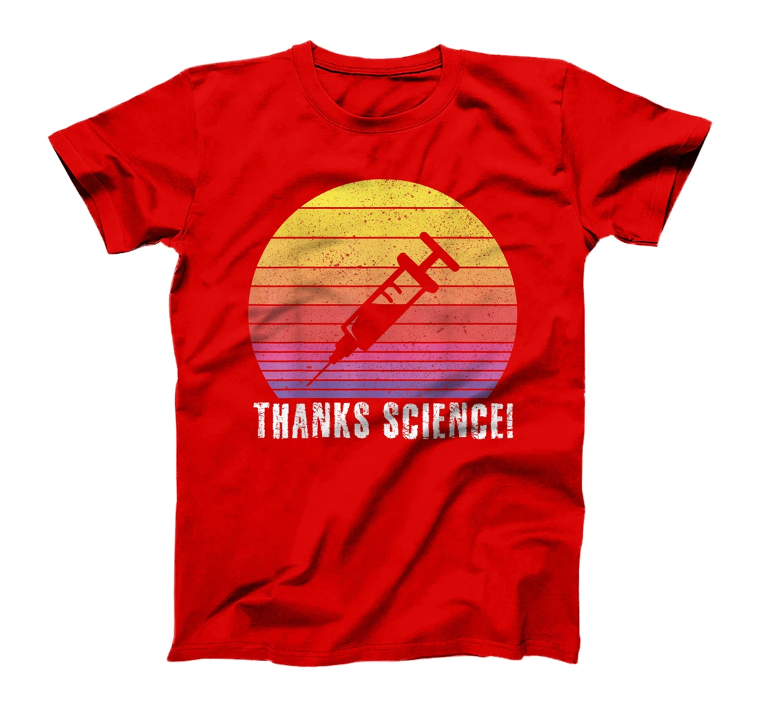 Thanks Science Pro Vaccine vaccination retro vintage Tee T-Shirt