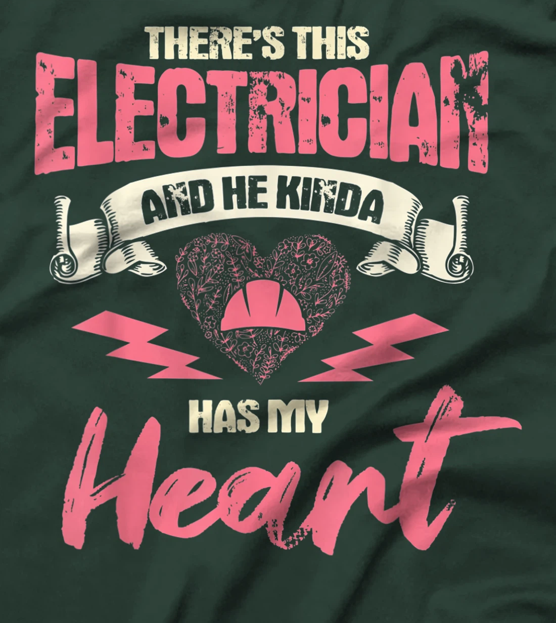 Electrician Wife Girlfriend Electrician Has My Heart T-Shirt