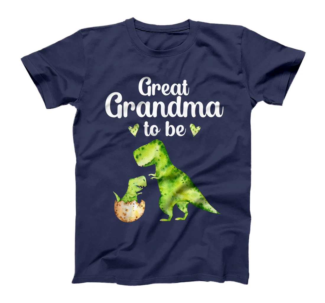 Great Grandma To Be T-Rex Dinosaur Baby Shower T-Shirt