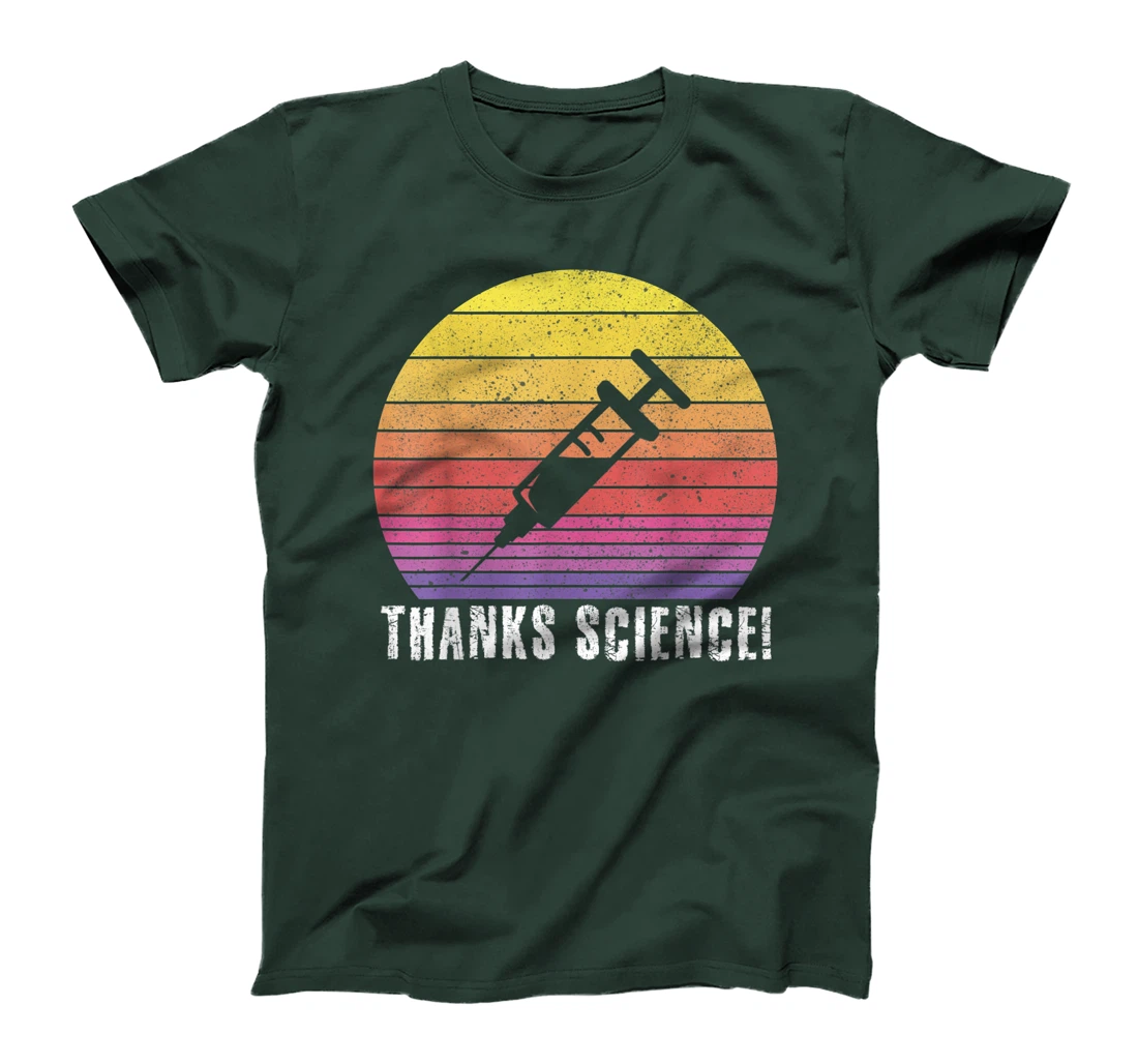 Thanks Science Pro Vaccine vaccination retro vintage Tee T-Shirt