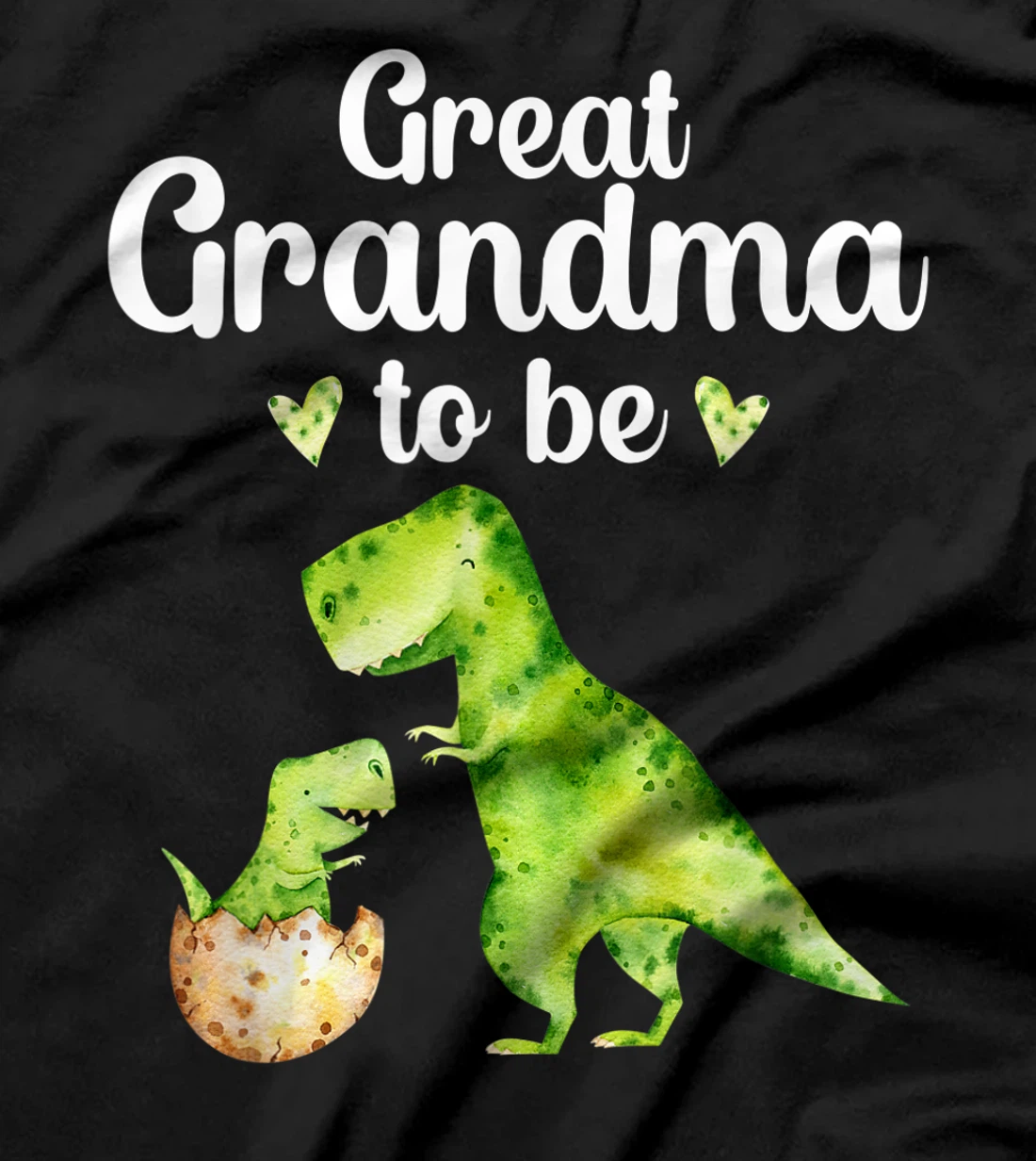 Great Grandma To Be T-Rex Dinosaur Baby Shower T-Shirt
