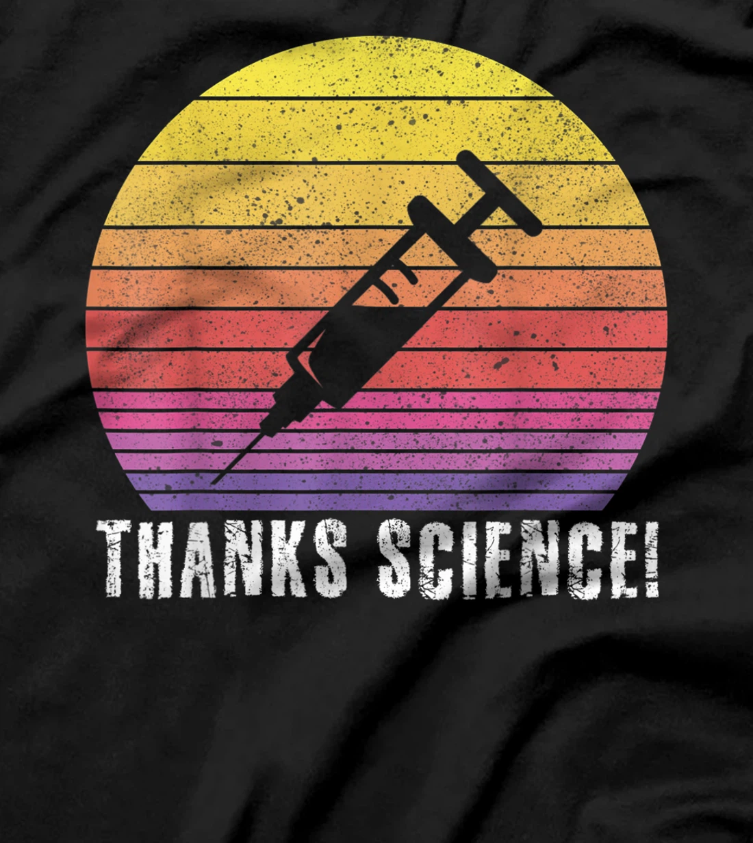 Thanks Science Pro Vaccine vaccination retro vintage Tee T-Shirt