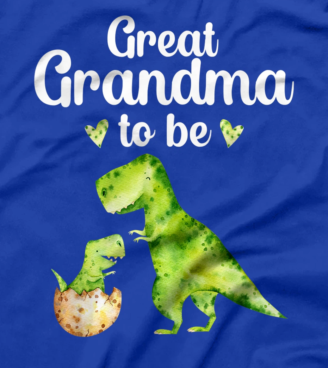 Great Grandma To Be T-Rex Dinosaur Baby Shower T-Shirt