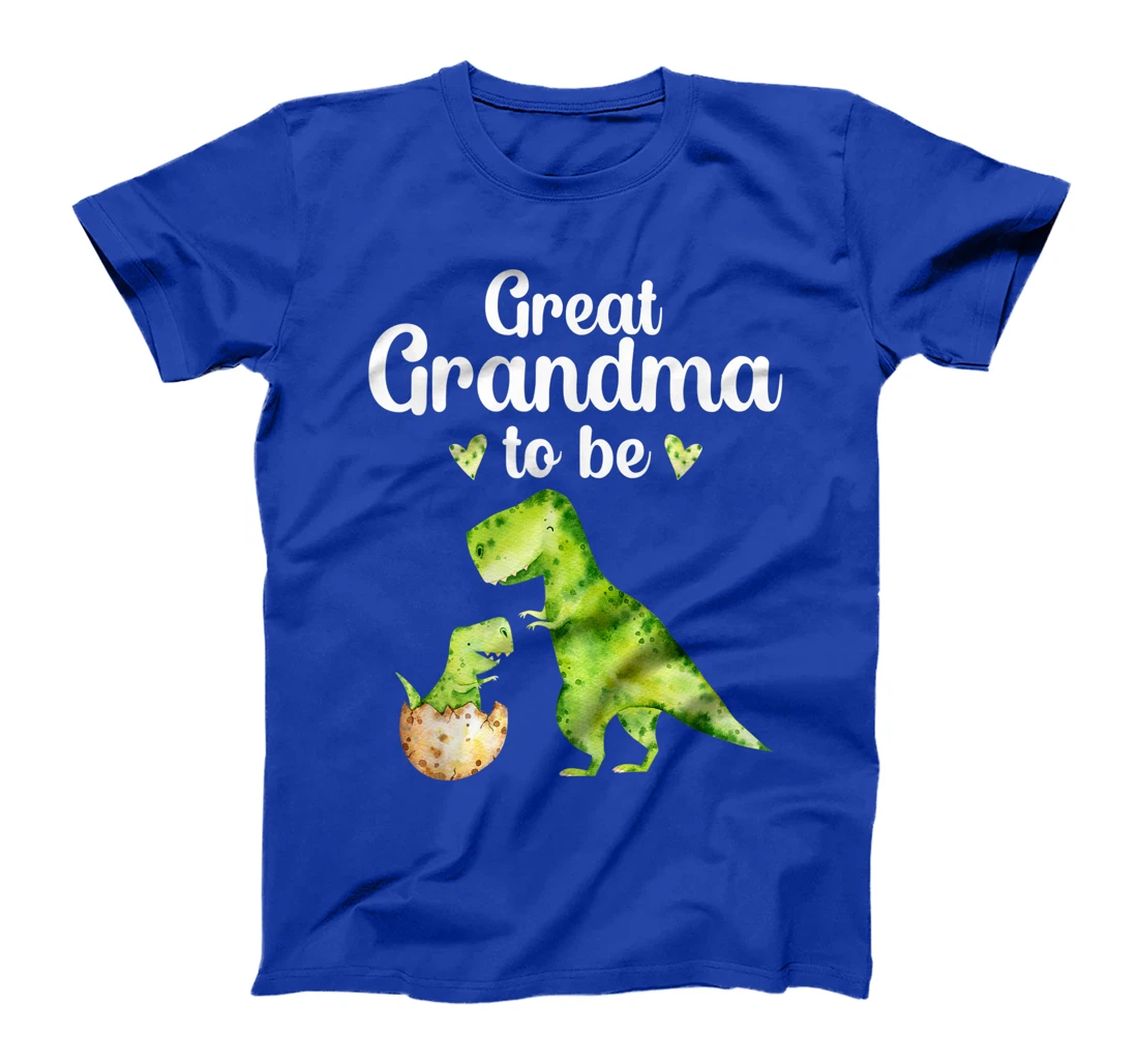 Great Grandma To Be T-Rex Dinosaur Baby Shower T-Shirt