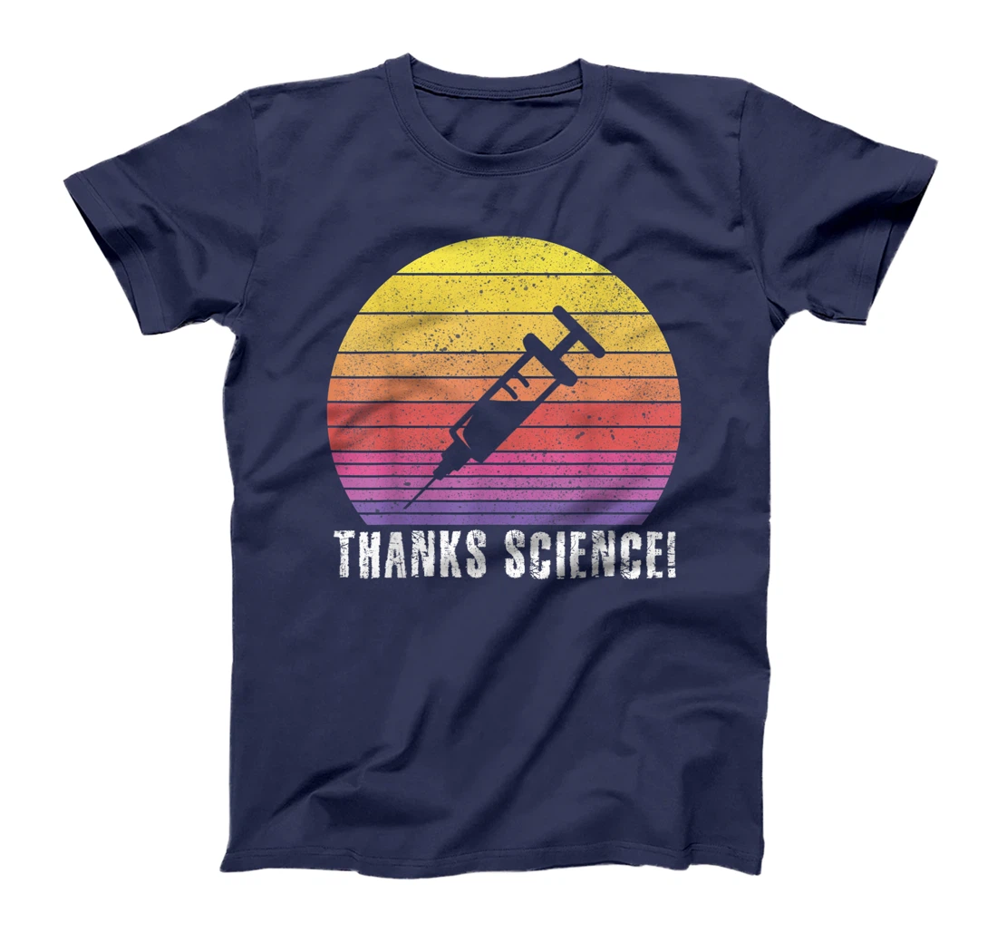 Thanks Science Pro Vaccine vaccination retro vintage Tee T-Shirt