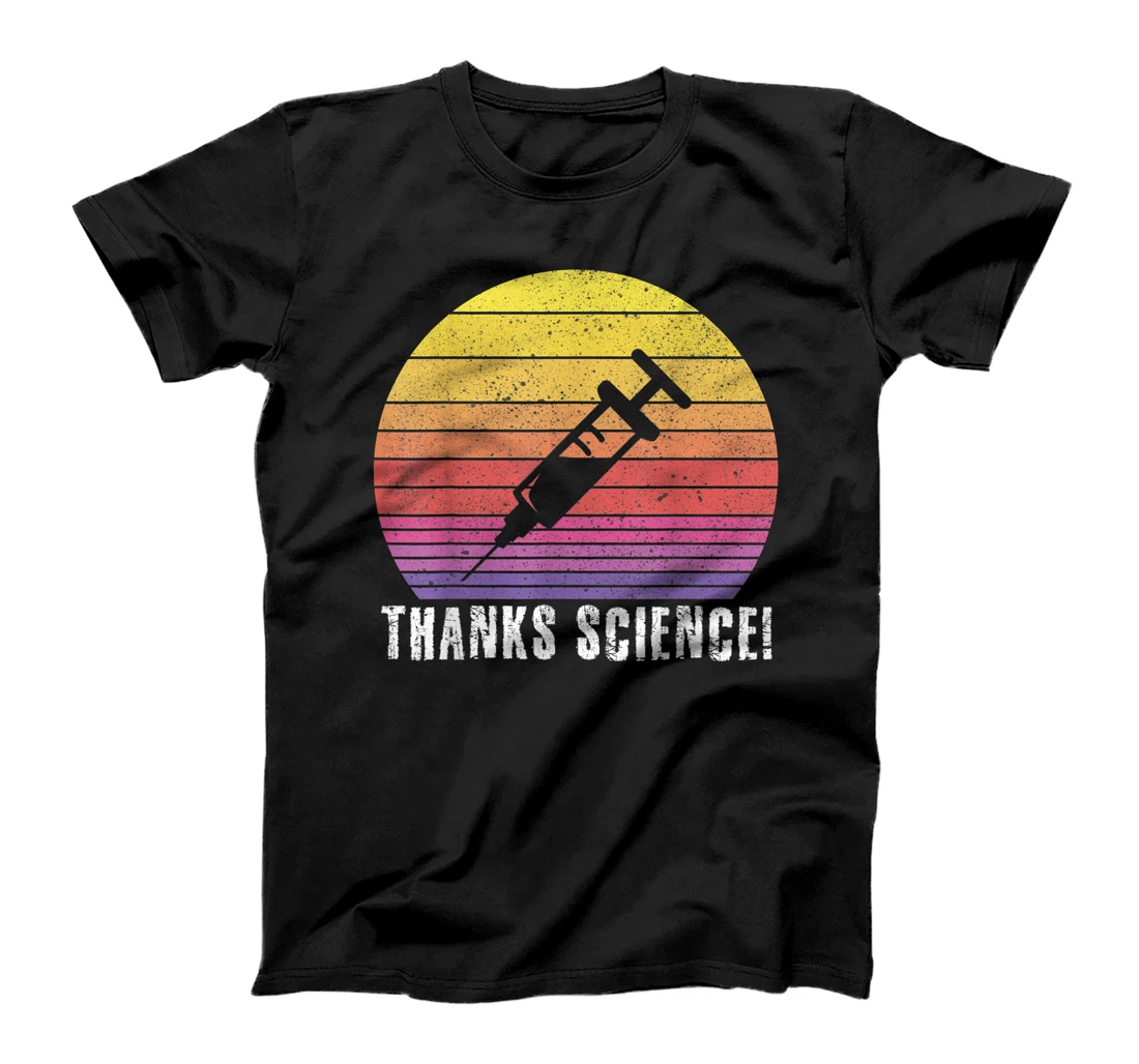 Thanks Science Pro Vaccine vaccination retro vintage Tee T-Shirt