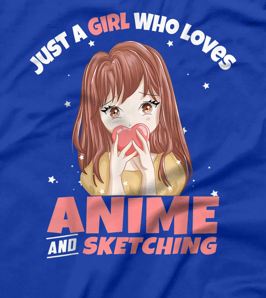 Just A Girl Who Loves Anime And Sketching Drawing Otaku Gift T-Shirt