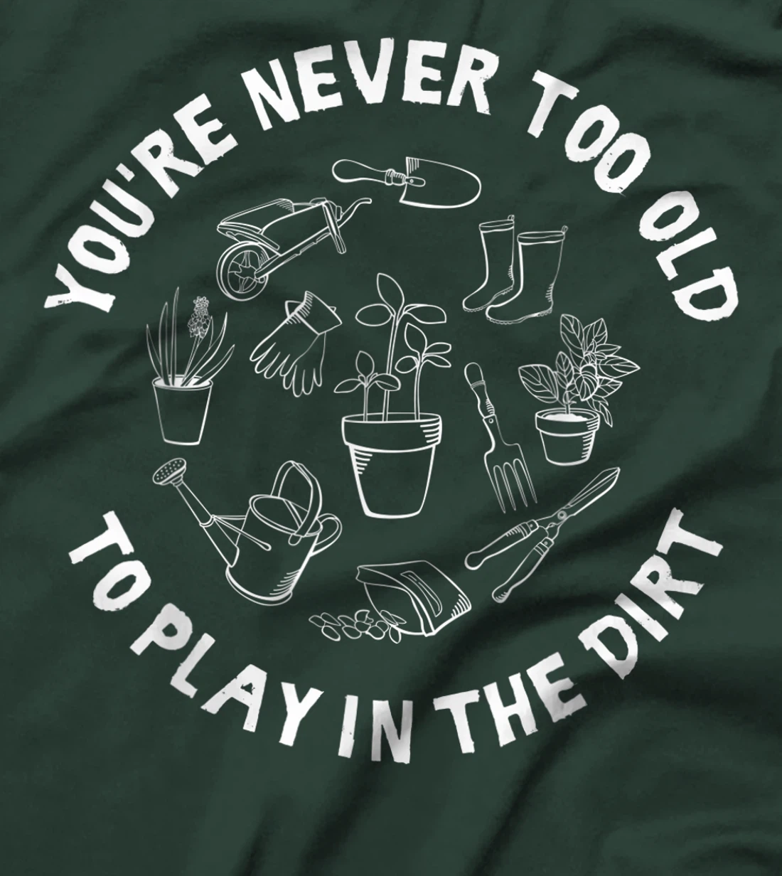 Funny Gardening Gift Men Women Cool Gardener Plant Botanist T-Shirt