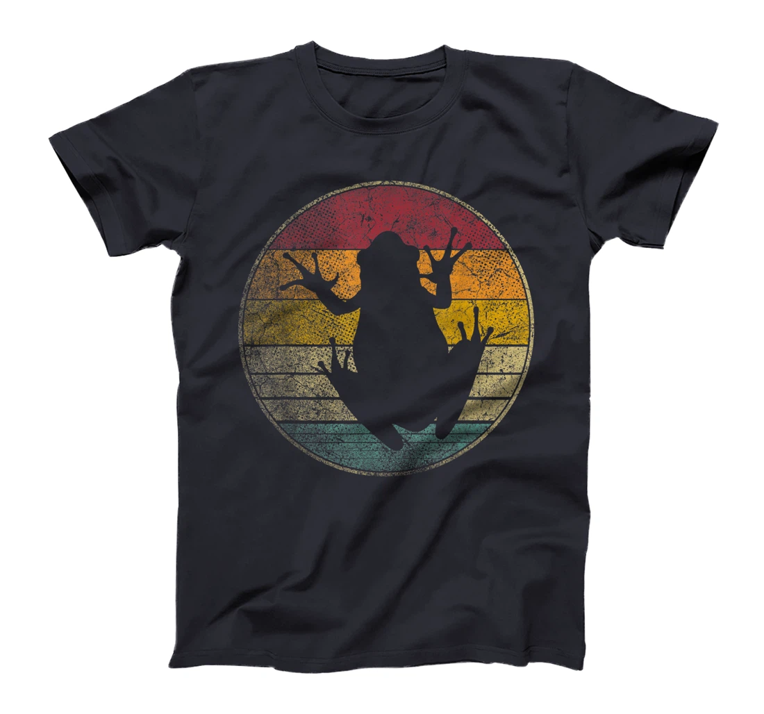 Frog Nature Outdoors Vintage Distressed Retro Silhouette T-Shirt