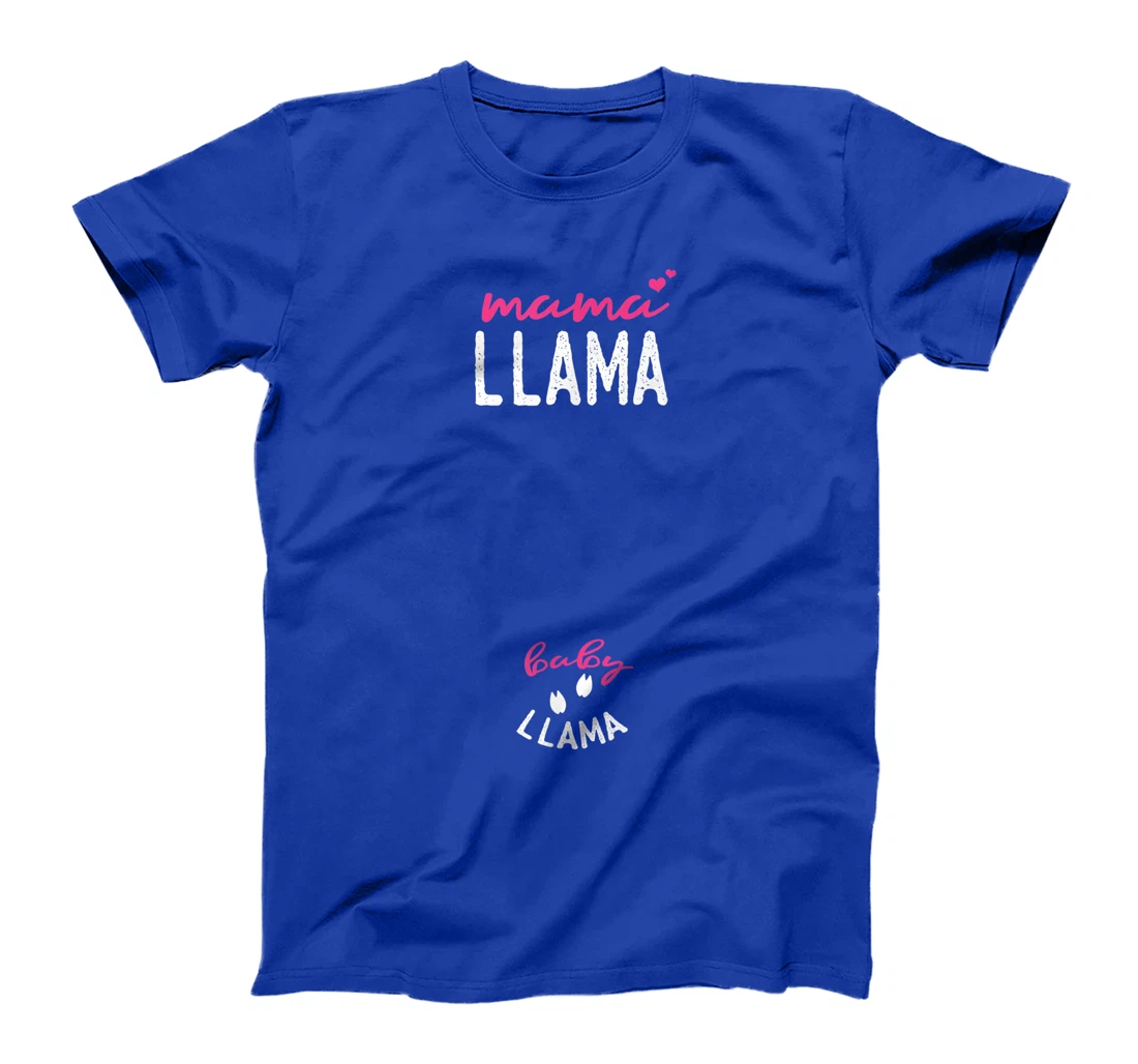 Mama Baby Llama Pregnancy T-Shirt