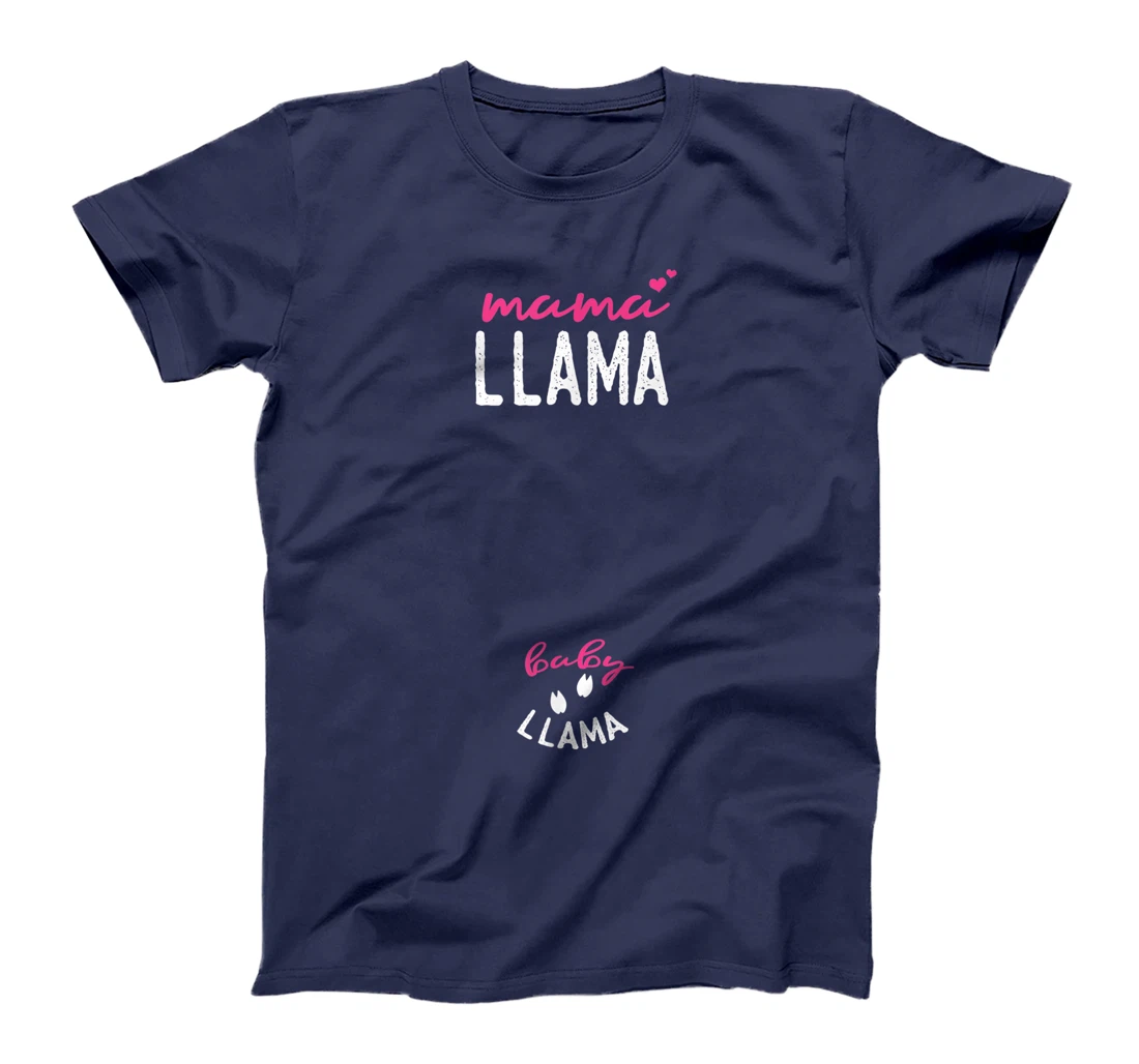 Mama Baby Llama Pregnancy T-Shirt