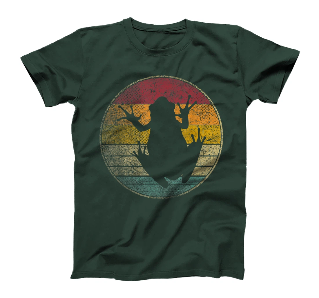 Frog Nature Outdoors Vintage Distressed Retro Silhouette T-Shirt