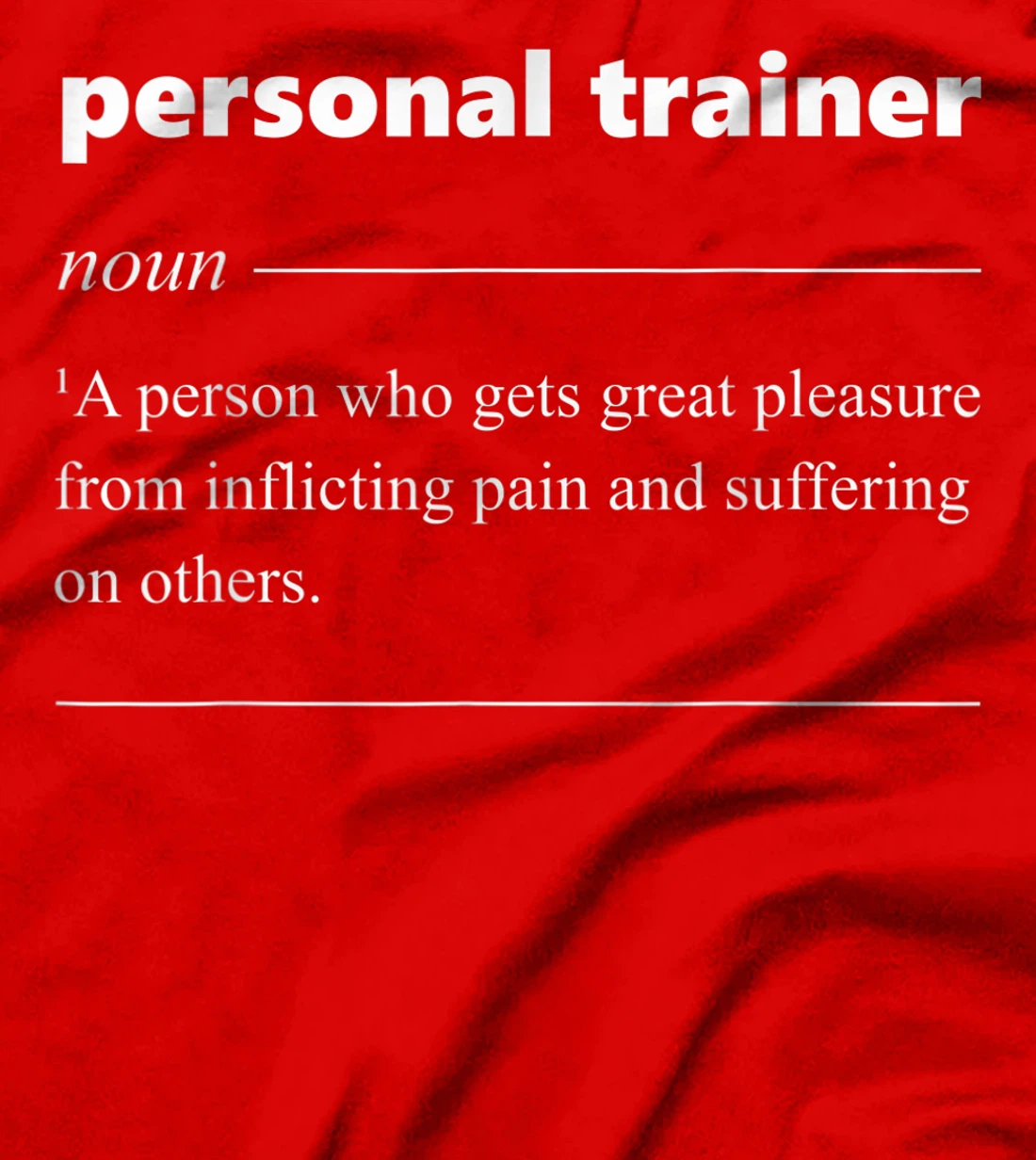 Personal Trainer Definition Funny Gift for Fitness Trainer T-Shirt