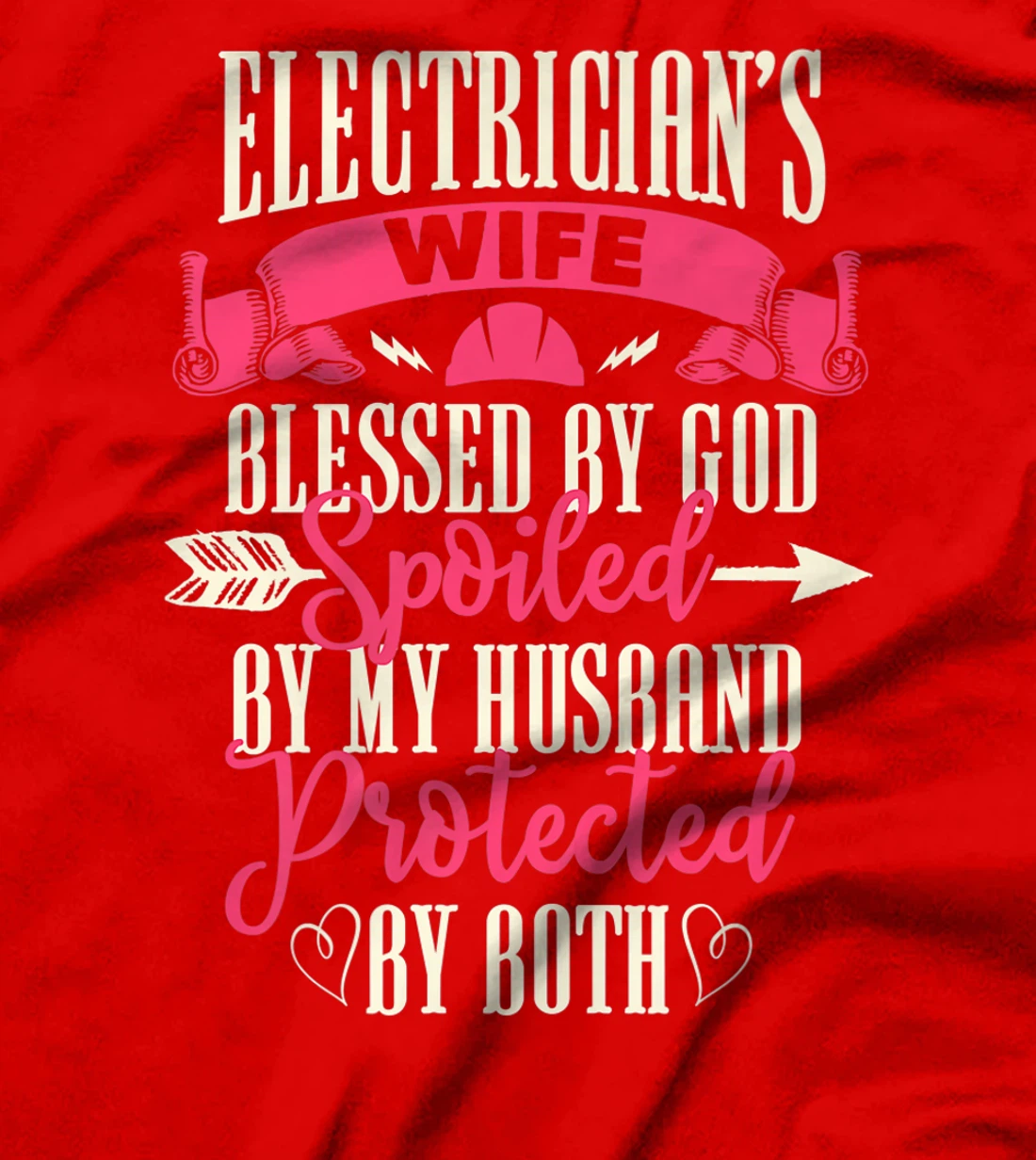 Electrician Gifts Wife Design On Back Premium T-Shirt
