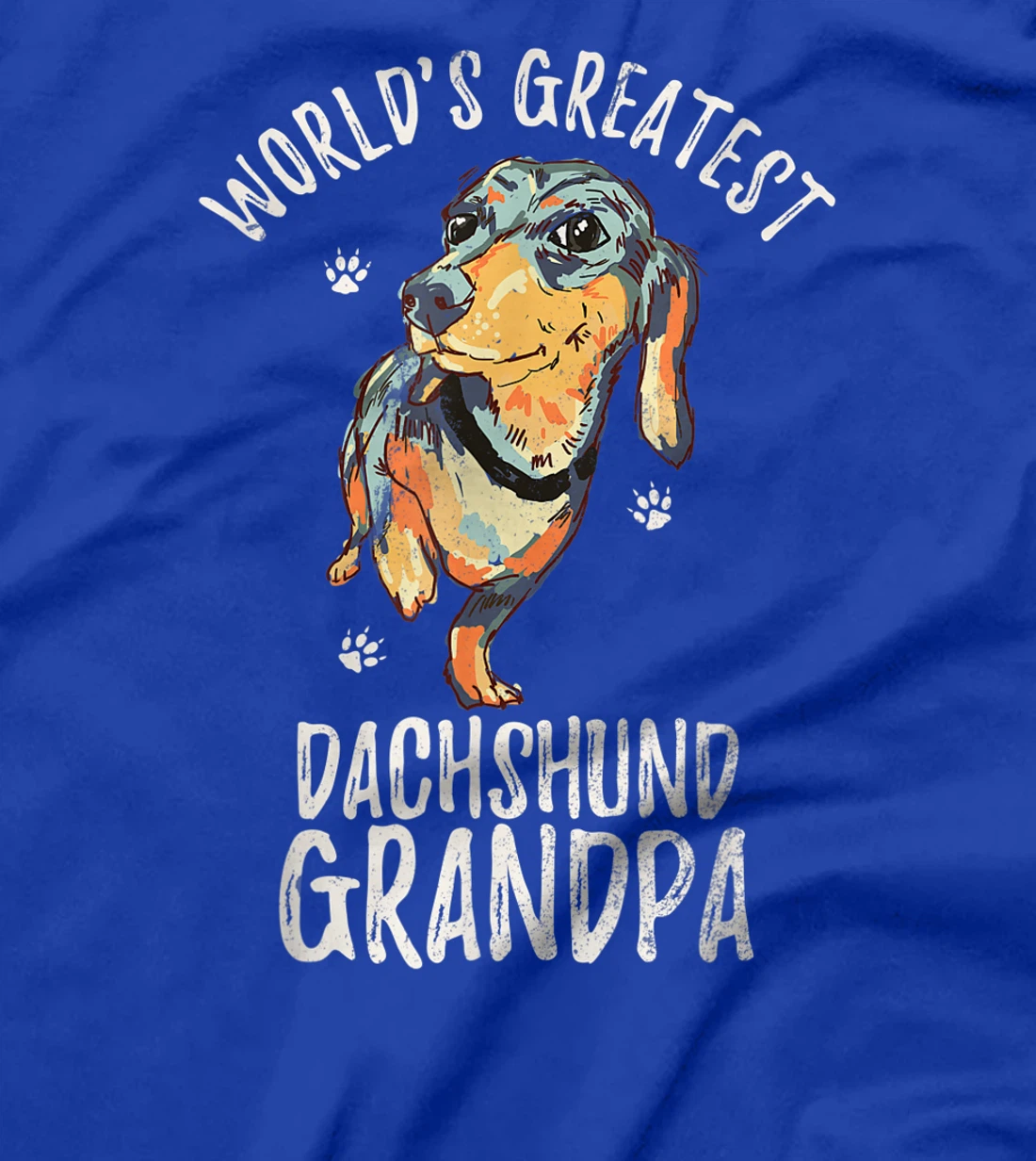 World's Greatest Dachshund Grandpa Funny Dog Wiener Lover T-Shirt