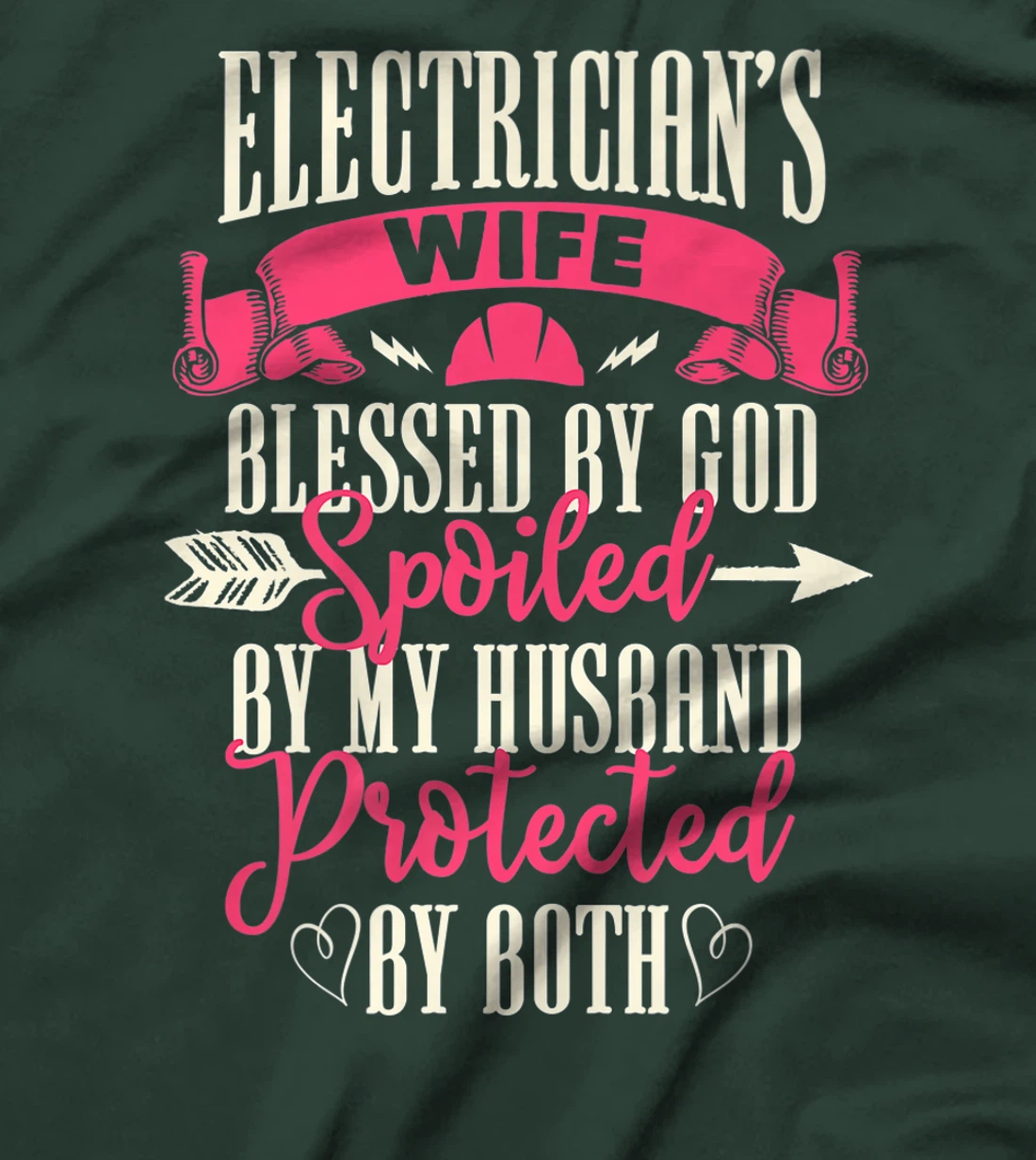 Electrician Gifts Wife Design On Back Premium T-Shirt