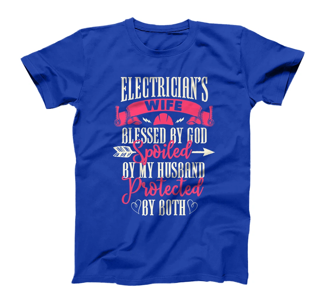 Electrician Gifts Wife Design On Back Premium T-Shirt