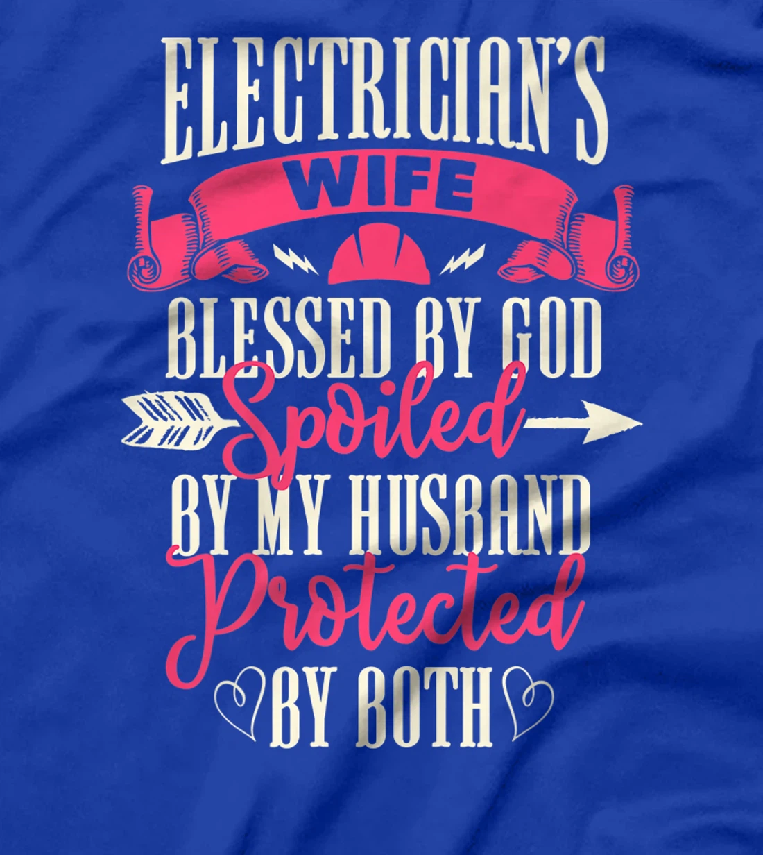 Electrician Gifts Wife Design On Back Premium T-Shirt