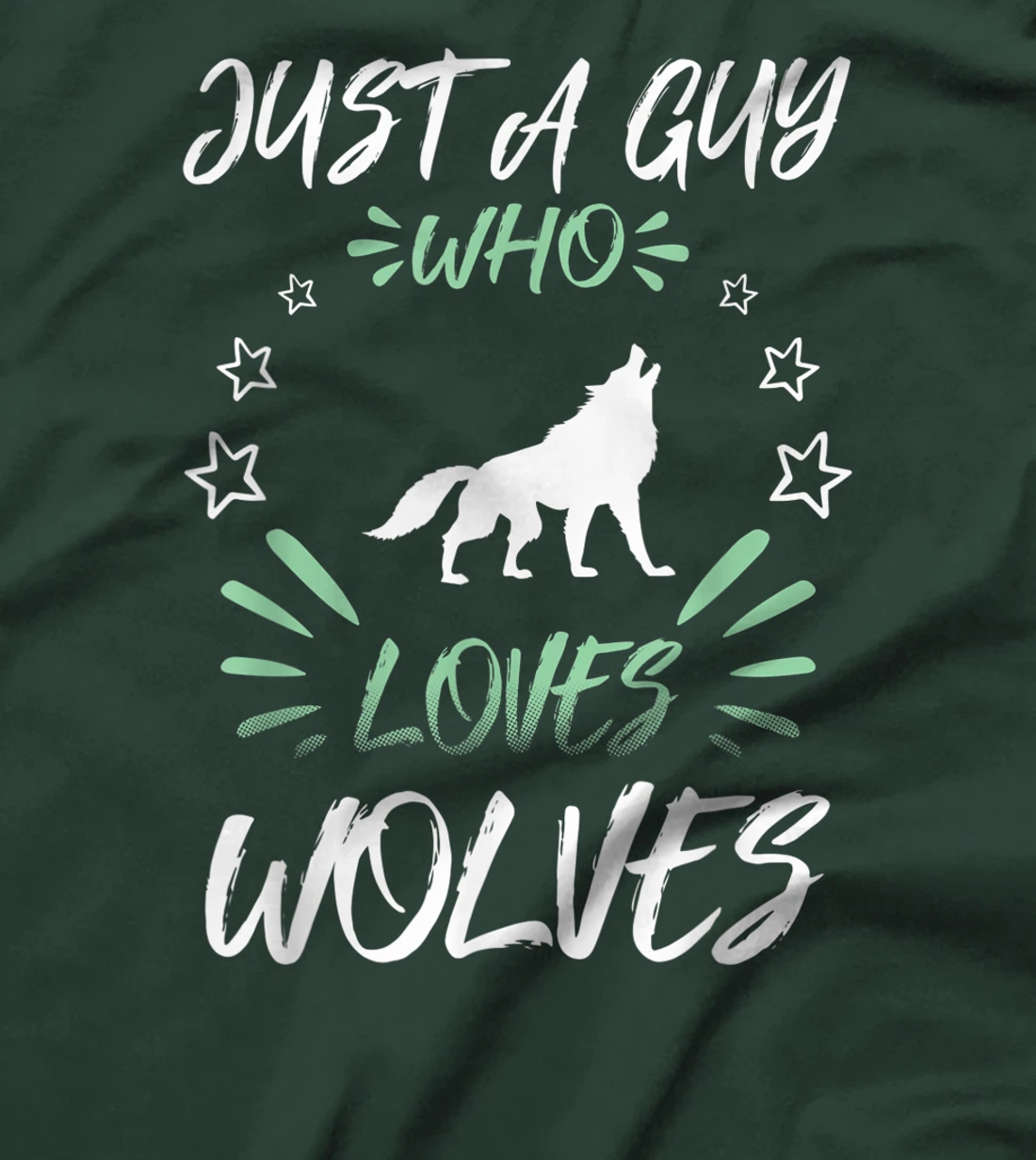 Just A Guy Who Loves Wolves T-Shirt