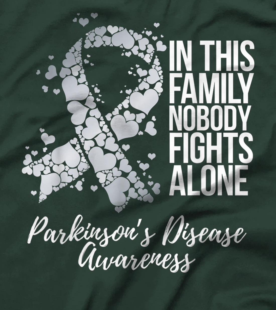 Family Support Parkinsons Disease Awareness T-Shirt