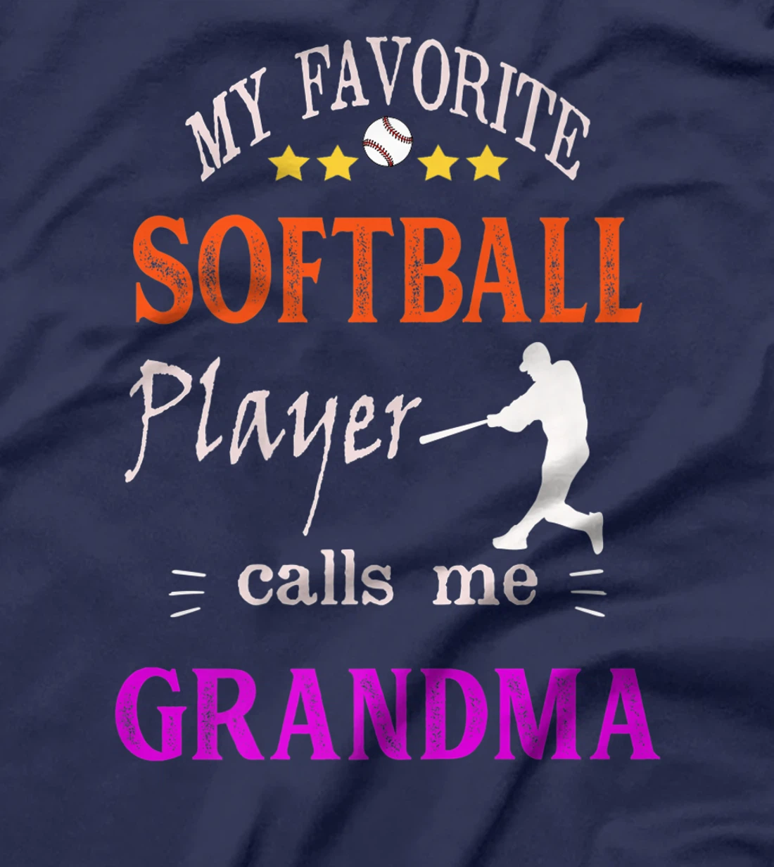 My Favorite Softball Player Calls Me Grandma Premium T-Shirt