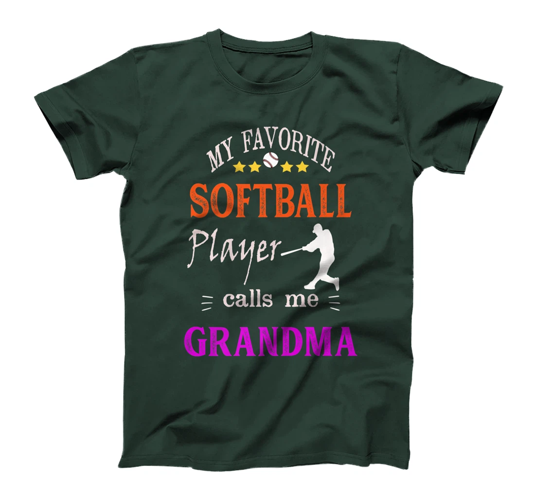 My Favorite Softball Player Calls Me Grandma Premium T-Shirt