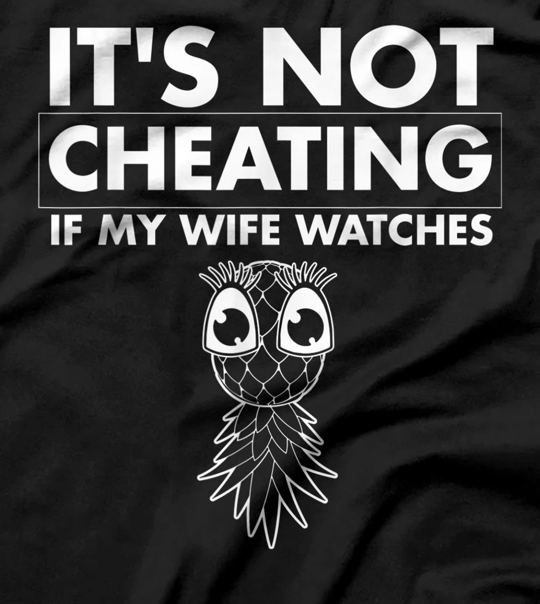 Funny It's Not Cheating If My Wife Watches Gift Men Husbands T-Shirt