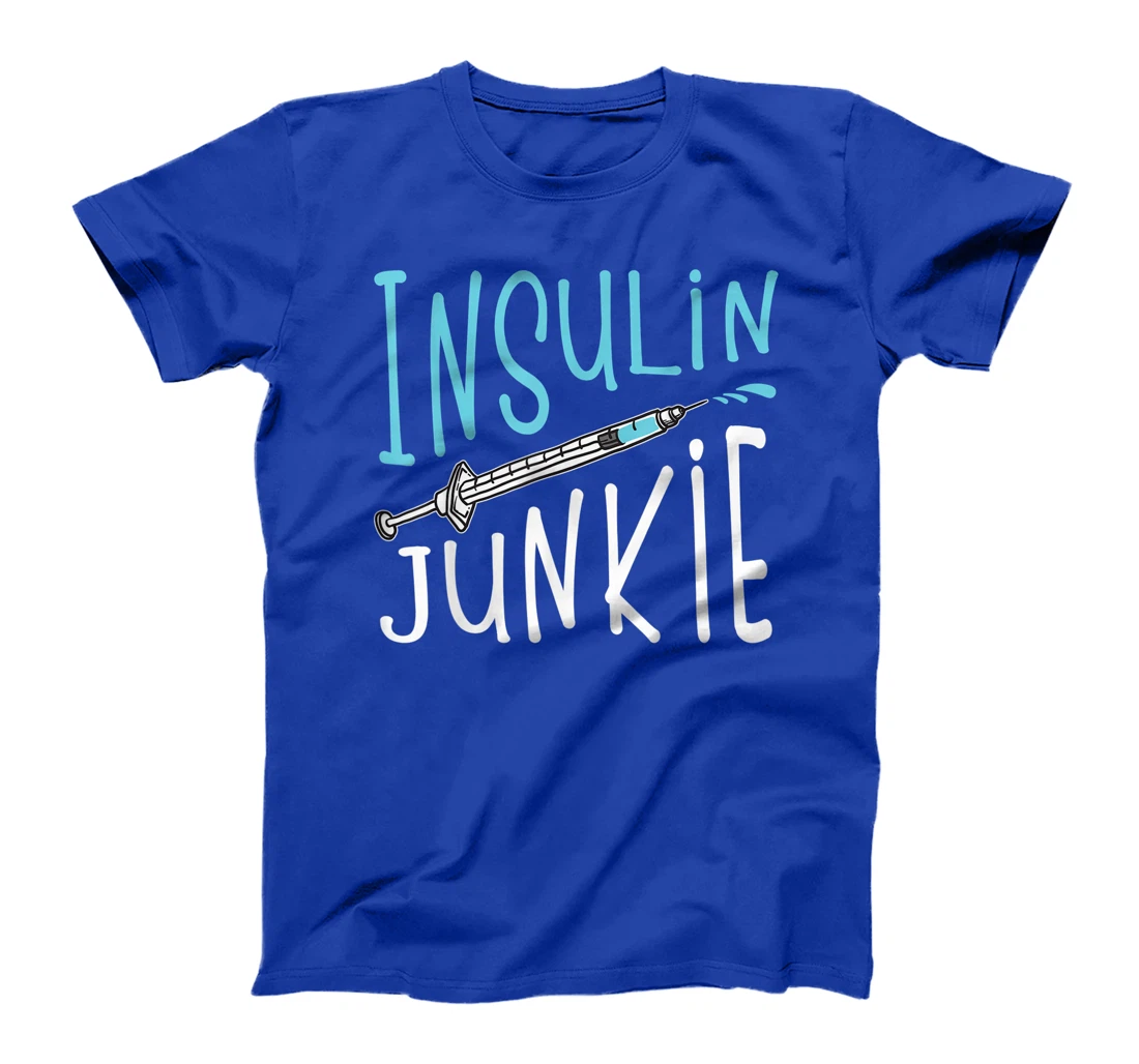Cool Insulin Junkie Funny Diabetes Awareness Gift Men Women T-Shirt