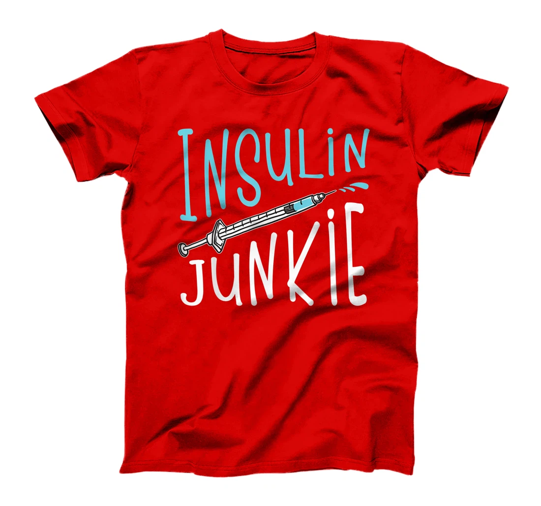 Cool Insulin Junkie Funny Diabetes Awareness Gift Men Women T-Shirt