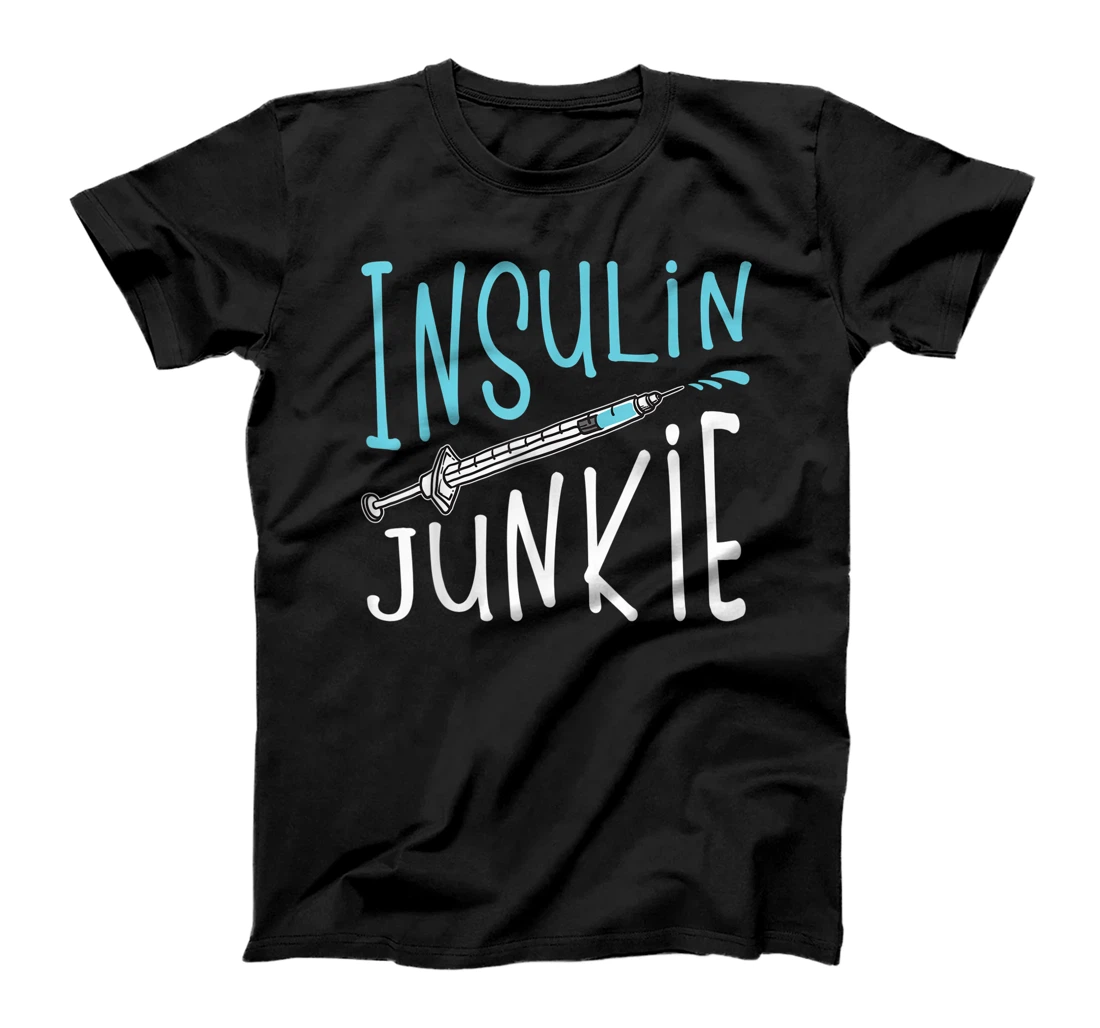 Cool Insulin Junkie Funny Diabetes Awareness Gift Men Women T-Shirt