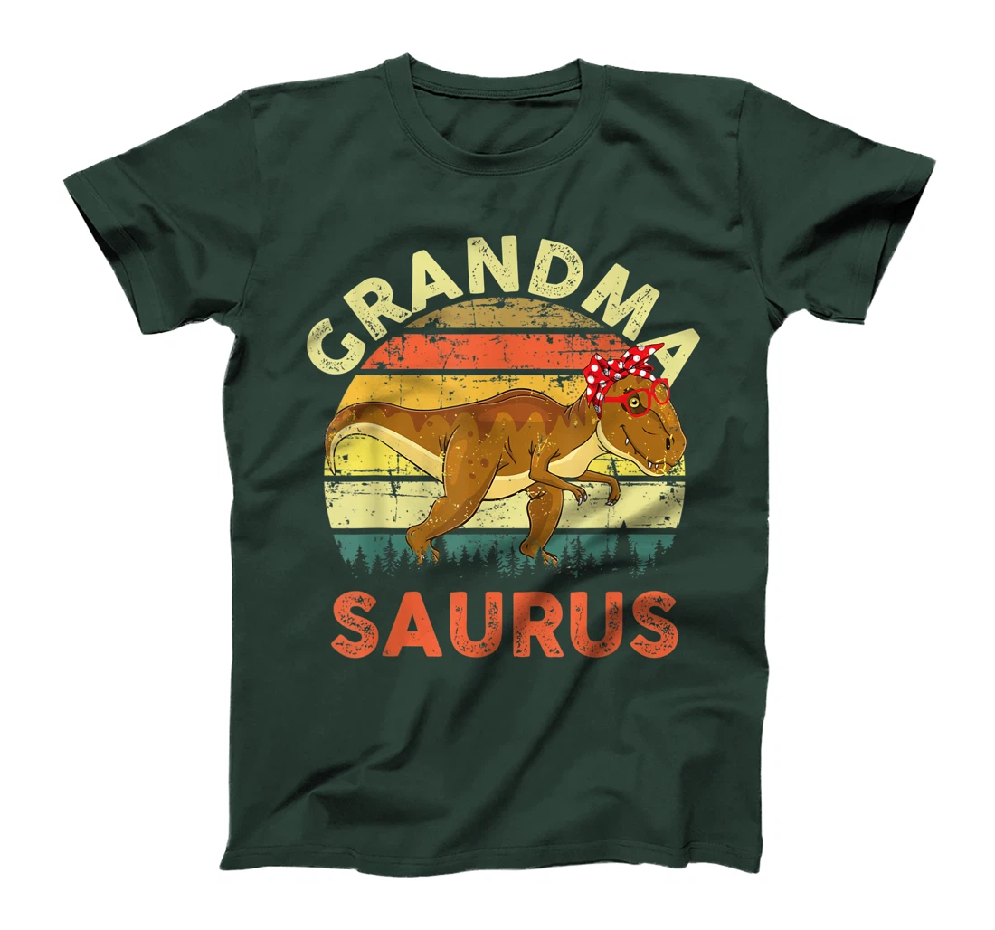 Grandmasaurus Dinosaur Shirt Grandma Saurus Family Matching T-Shirt