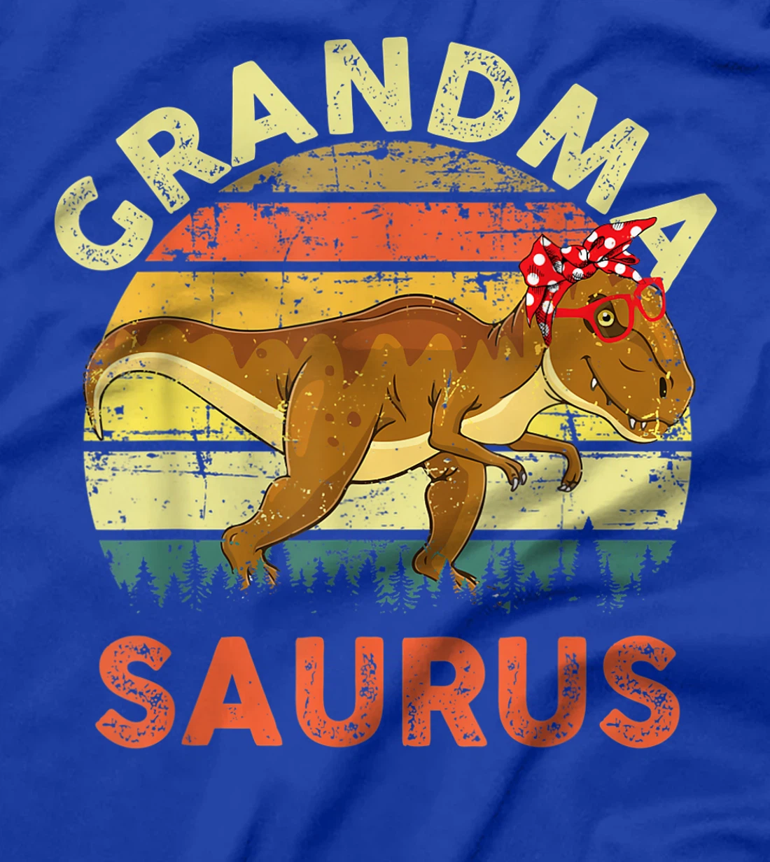 Grandmasaurus Dinosaur Shirt Grandma Saurus Family Matching T-Shirt