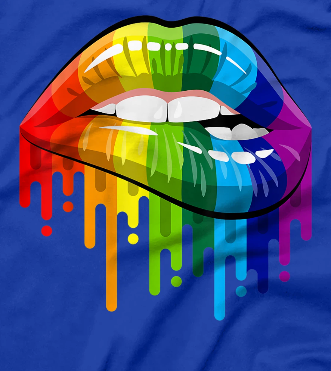 LGBT Rainbow Shirt Lips Pride - Gay, Homosexual, Lesbian Tee T-Shirt
