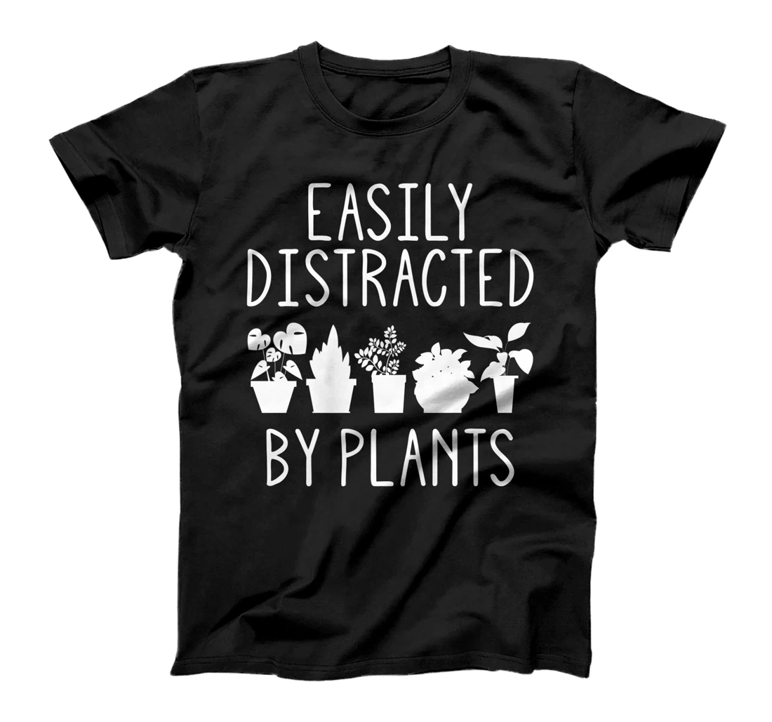 Easily Distracted By Plants Gardening Garden lover Gardener Premium T-Shirt
