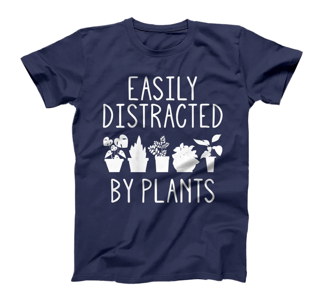 Easily Distracted By Plants Gardening Garden lover Gardener Premium T-Shirt