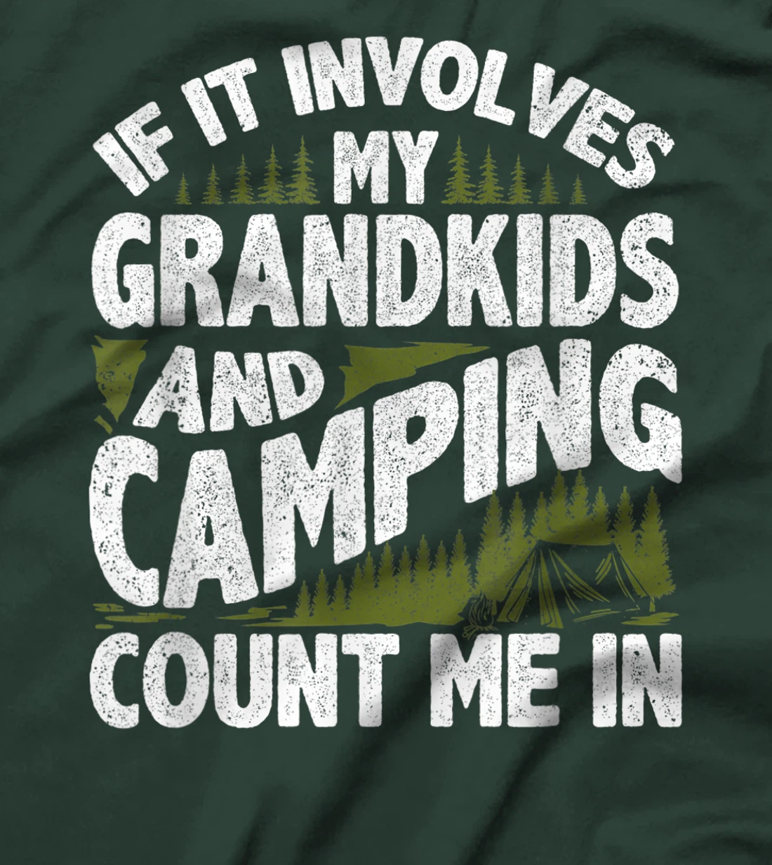 Camping Shirt Grandpa Camper RV Camping Vacation Grandma T-Shirt