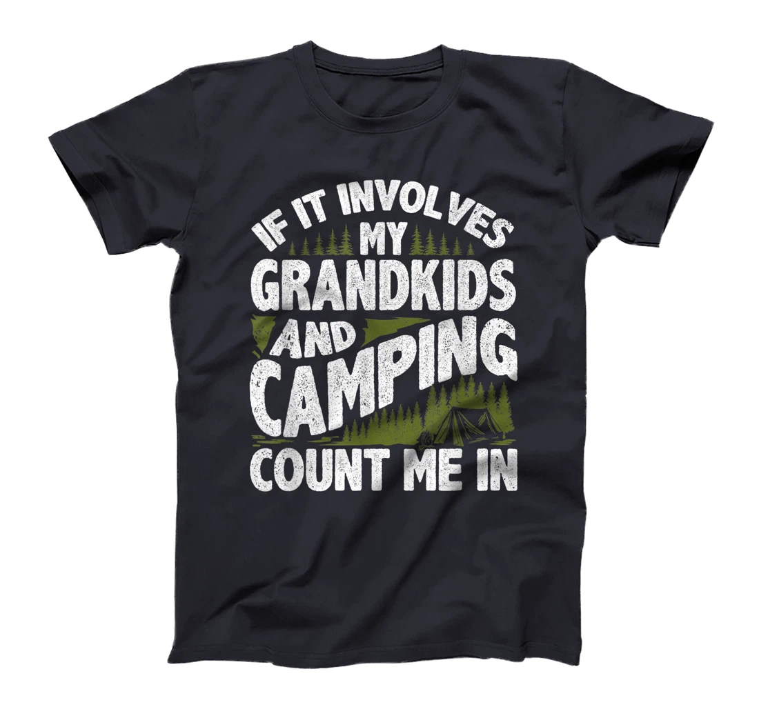 Camping Shirt Grandpa Camper RV Camping Vacation Grandma T-Shirt