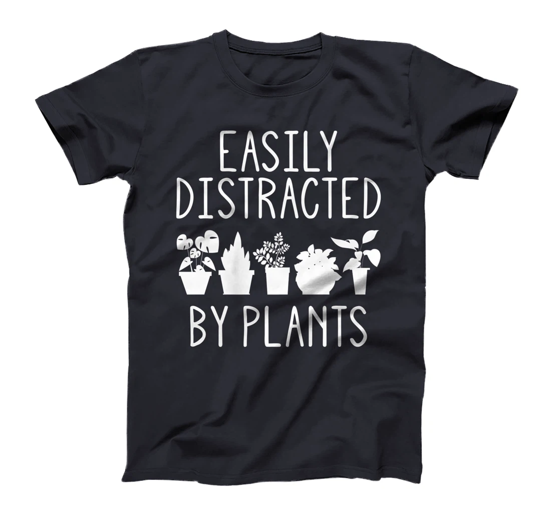 Easily Distracted By Plants Gardening Garden lover Gardener Premium T-Shirt