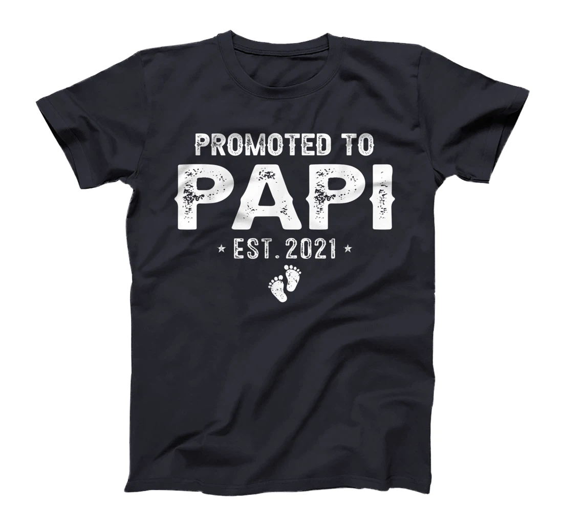 Promoted To Papi Est.2021 Pregnancy Baby Gift New Papi T-Shirt
