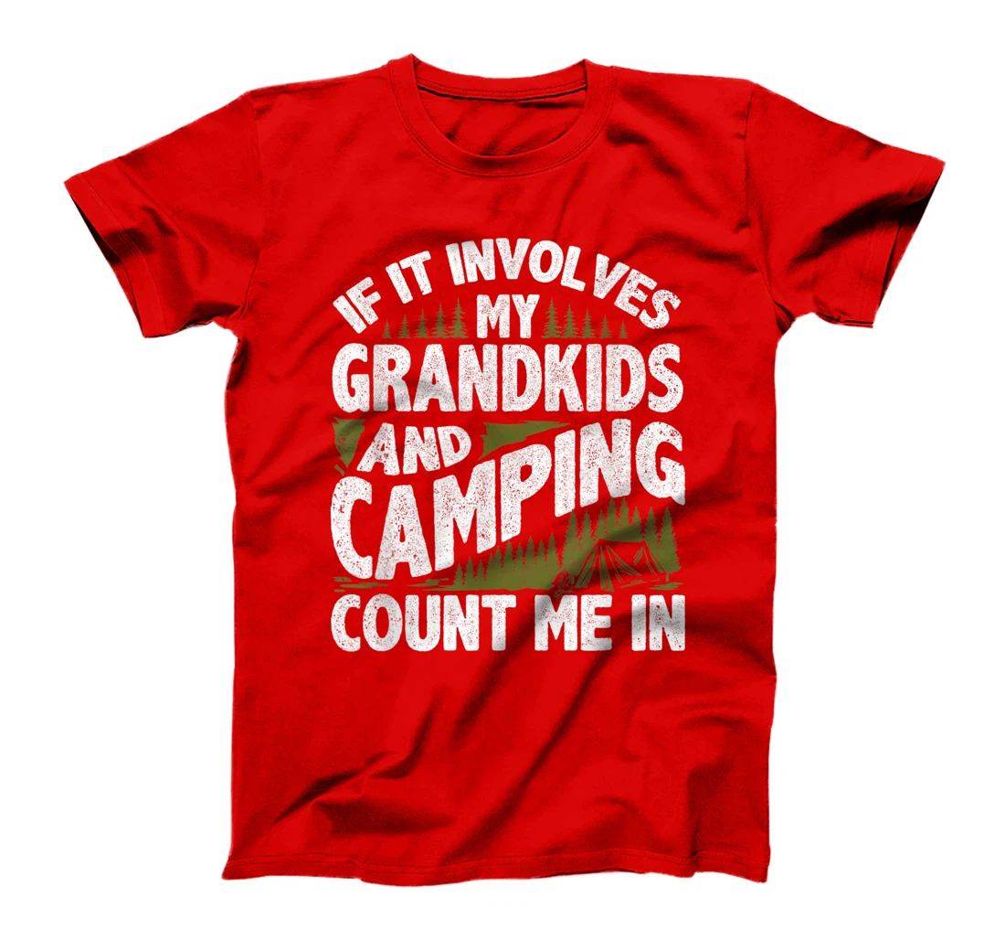 Camping Shirt Grandpa Camper RV Camping Vacation Grandma T-Shirt