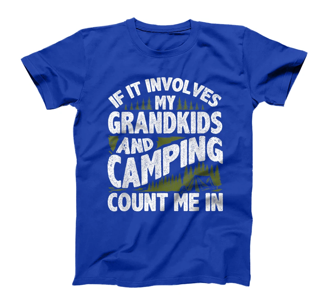 Camping Shirt Grandpa Camper RV Camping Vacation Grandma T-Shirt