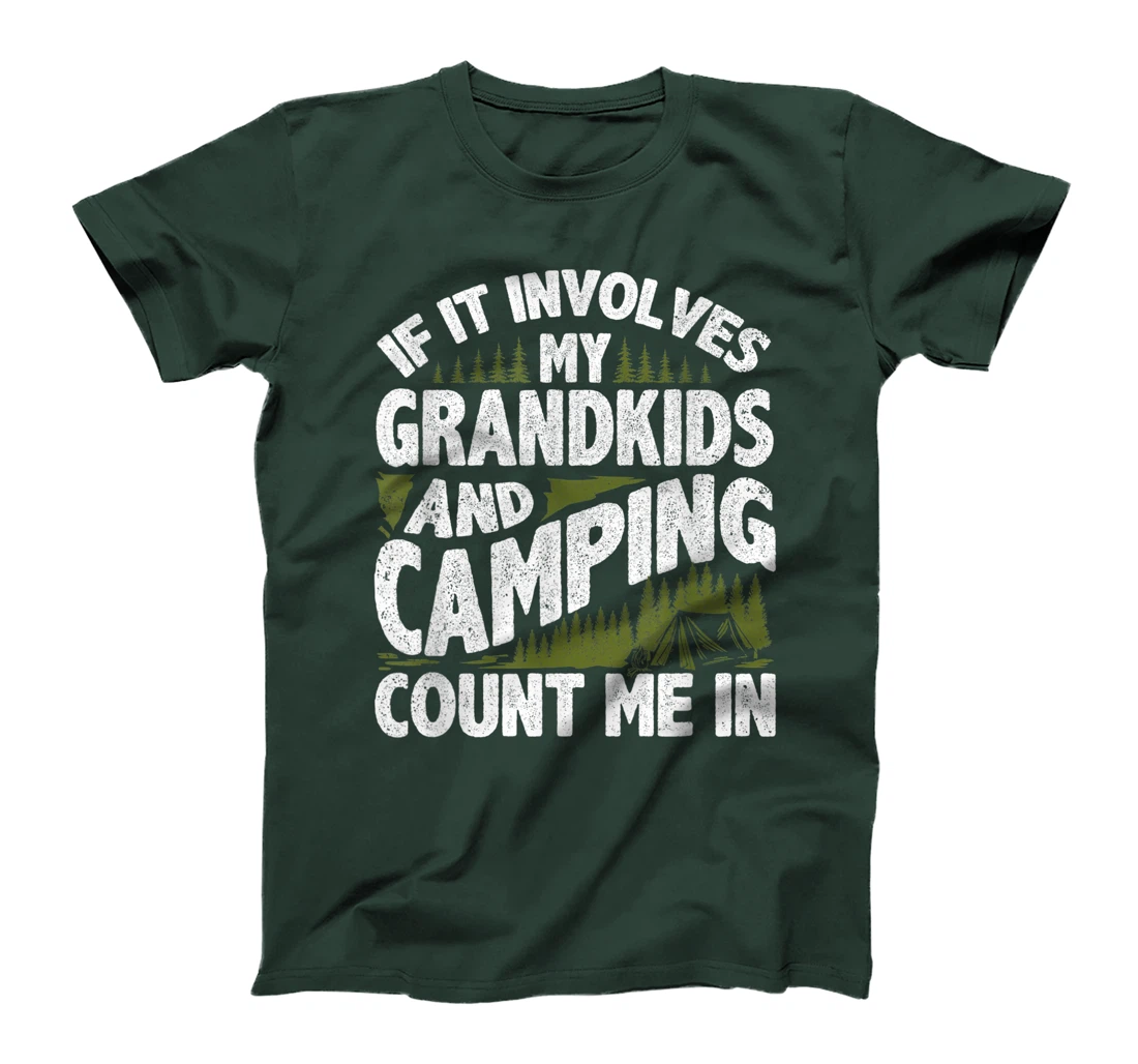 Camping Shirt Grandpa Camper RV Camping Vacation Grandma T-Shirt