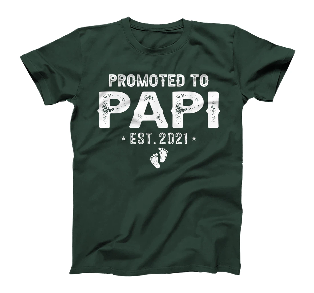 Promoted To Papi Est.2021 Pregnancy Baby Gift New Papi T-Shirt