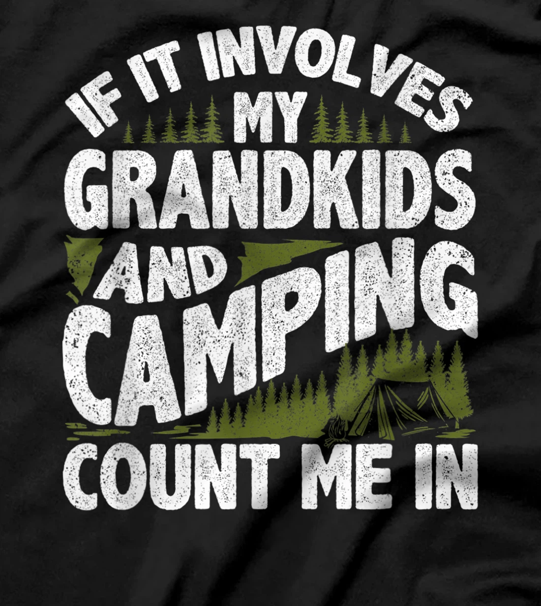 Camping Shirt Grandpa Camper RV Camping Vacation Grandma T-Shirt