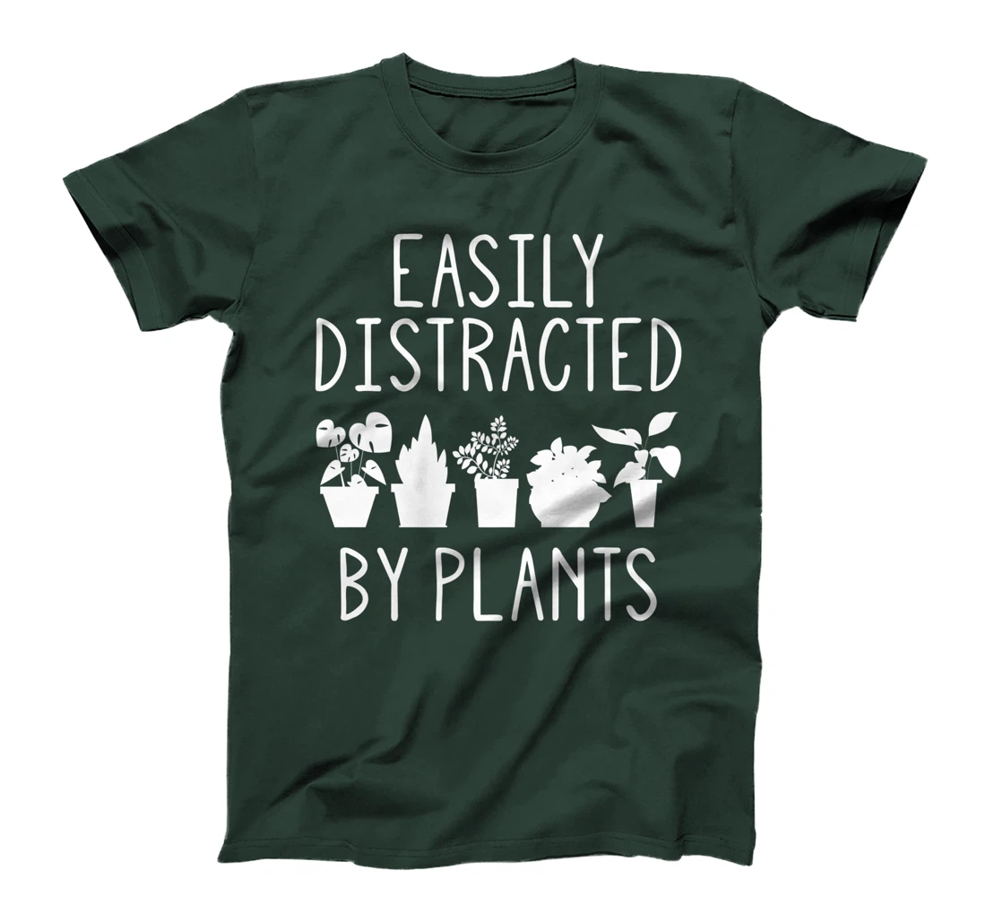 Easily Distracted By Plants Gardening Garden lover Gardener Premium T-Shirt