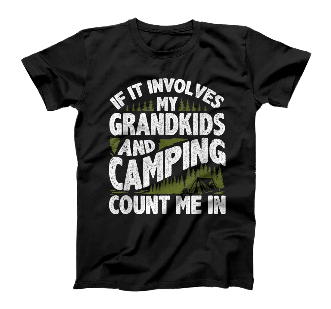 Camping Shirt Grandpa Camper RV Camping Vacation Grandma T-Shirt